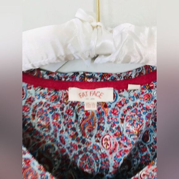 Fat Face Hailee Country Paisley Longline Top - size 12 - Picture 3 of 7